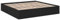 vidaXL Bettgestell, Bett Doppelbett für Schlafzimmer, Bettrahmen mit Lattenrost, Schlafzimmerbett Modernes Design, Schwarz 200x200cm Holzwerkstoff