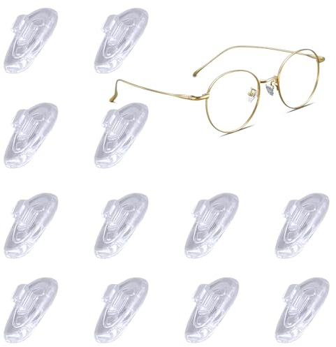 Fsttre 6 Paare Brillen Nasenpads Silikon Brillenpads Brille Nasenpads Weiche Transparent Rutschfeste Nasenpolster Brille für Brillen Sonnenbrillen Rutsch Gläser Stopper Nasenpad Brille Zubehör