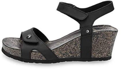 Panama Jack - Julia Basics, Sandalia con Pulsera Mujer, Negro (Negro B1), 38 EU