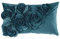PAD - Kissenhülle - Kissen - Kissenbezug - FLORAL - Aqua/blau - Polyester - 30 x 50 cm