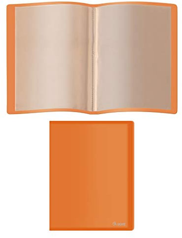 DOHE - Porte-vues PP de 20 pochettes PP (80 mic) Souple Orange