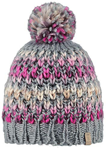 Barts Strickmütze Bommel Mütze Nicole 1955 Heather Grey 02 II