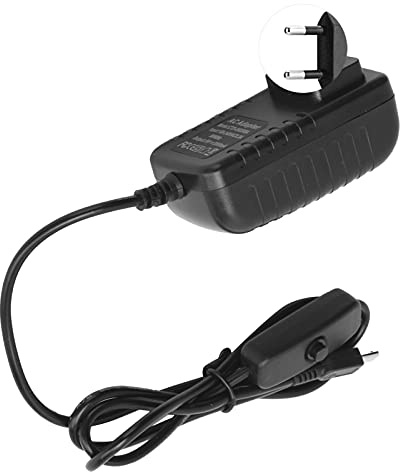 Strömförsörjningsadapter för 5V 3A med Strömbrytarknapp 3 15W Tillbehör Inbyggd Micro USB 100‑240VAU Plugbutton 3B 2B UK (EU-kontakt)