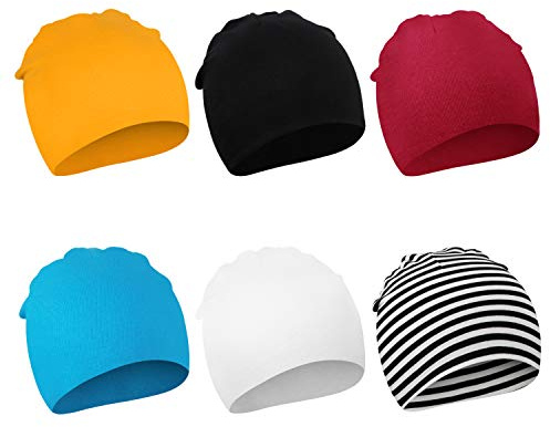 DRESHOW 6 PCS Bebé Beanie Sombrero Recién Nacidos Niño Pequeño Sombrero para Bebés Niños Gorros