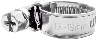 Profi W2 Schlauchklemmen aus Edelstahl, 16 bis 60 mm – Langlebige, rostfreie Schlauchschellen für Auto, Heim, Garten und Industrie, Vielseitiges 5er Set für alle Schläuche (13-19mm)