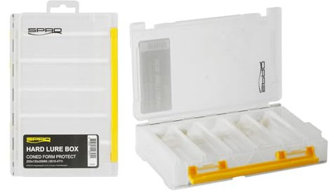Spro Double Boxes - Robuste, Vielseitige, Wasserfeste Angelboxen, Aufbewahrungsbox, Köderbox, Angelzubehör, Organizer mit Sicherheitsverschlüssen (Hard Lure Box)
