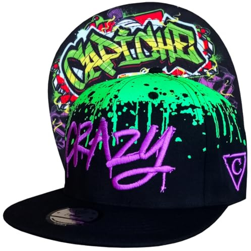 Capiche [99+ VARIATIONEN] Snapback Cap - Kappe Baseball Mütze Kunst Unisex Schirm Männer Herren Damen D-346 Freestyler
