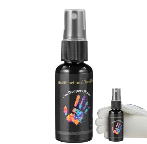 Torwarthandschuh-Spray, 30 ml, Torwarthandschuhe bei nassen Bedingungen, Original Torwarthandschuh-Grip-Spray, Torwarthandschuh-Kleber, rutschfester Torwarthandschuh-Spray, Handschuh-Kleber
