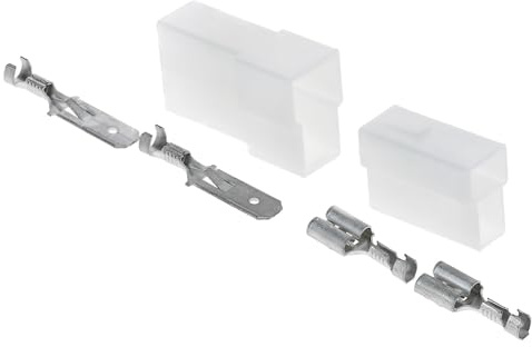 KALI-2502B Fastin-Faston Set 2-polig Flachsteckhülse I Flachstecker 0,75-1,5mm² und passende Gehäuse