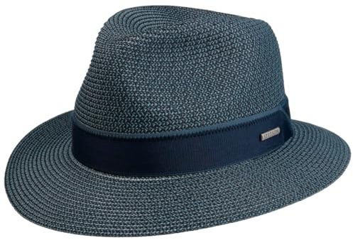 STETSON Pavelo travellerhatt flatat melerat tygband Herr Var Sommar