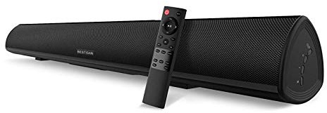 100Watt 40 Inch Soundbar, BESTISAN Sound Bar Wireless and Wired Audio Bluetooth 5.0 TV Speakers with HDMI-ARC Function (2023 Beef UP Version, DSP Audio, Bass Adjustable, Wall Mountable)