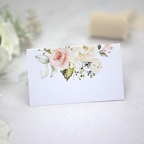Rosa landsrosor – platskort – paket med 10