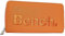 Bench Große XXL Damen Geldbörse Portemonnaie Brieftasche Reißverschluss Clutch, Farbe:Orange