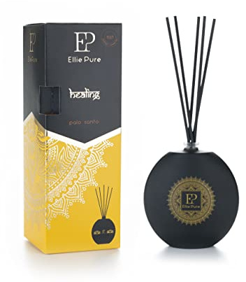Ellie Pure Healing Palo Santo, Profumatore Legnoso con un tocco di agrumi e note di pino dolce, bastoncini profumati, deodorante per ambienti, 80 ml