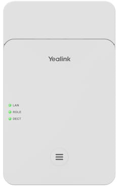 Yealink W75 DECT IP Mini Multi-Cell System – 20 gleichzeitige Anrufe, 3 Basisstationen, 20 Mobilteile, Nahtloses Handover & Roaming, HD-Sprachqualität, PoE-Unterstützung
