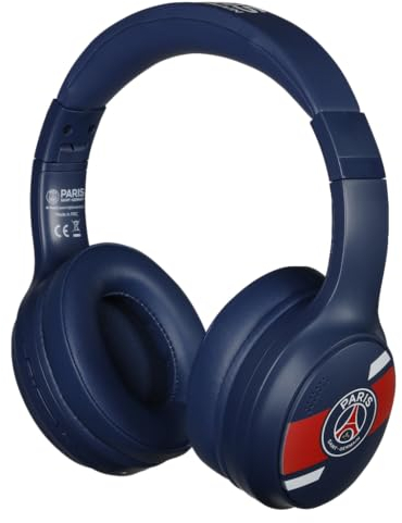 Konix PSG Cuffie wireless Bluetooth 5.3 per PC, smartphone, tablet - Microfono - Autonomia 30 h - Cavo Jack da 3,5 mm - Blu