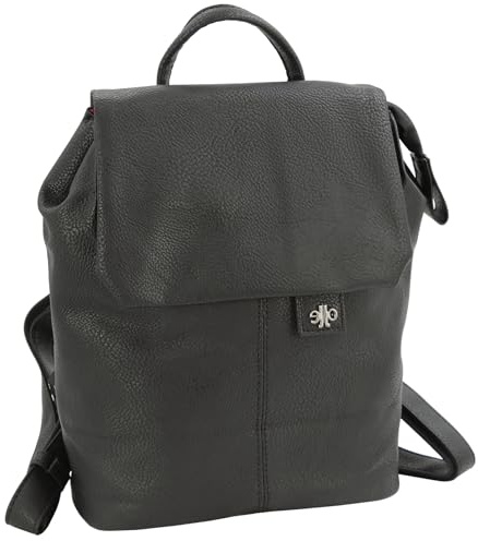 JENNIFER JONES - Zaino da città da Donna Piccolo Zaino alla moda per il tempo libero Borsa a tracolla Elegante (nero)