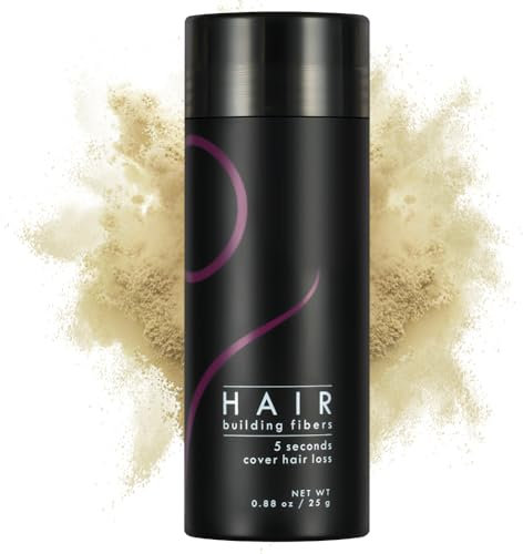 Capelli Fibre, Polvere Volumizzante Capelli per Uomo e Donna, Polvere per Capelli Cheratina per Capelli Fibre per il Diradamento dei Capelli, Oro Chiaro