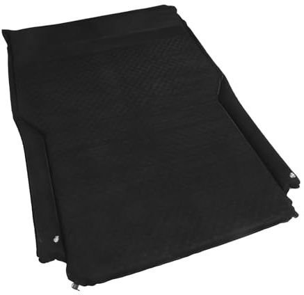 Luocute Colchón de Aire de SUV Mejorado, Acampado para Automóvil para Camión de Minivan Grande, Cama de Colchón SUV Inflable con Almohada y ala de Protección de Guardia de 5 Cm de Espesor (Black)