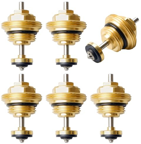 6 colectores G1/2 para calefacción por suelo radiante, perno de retorno de válvula, M30 x 1,5 mm, colector de calefacción por suelo radiante, válvula termostática de latón, válvula de radiador, para