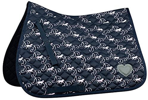 HORZE Lisette - Sella per Pony, Dark Navy Lilac, Pony