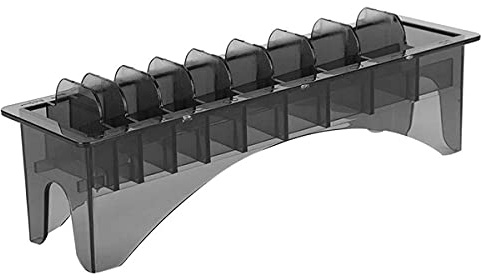Rectangular Plastic Comb Organizer, 10 Grid Base for Electric Hair Clipper Limit Combs and Tools