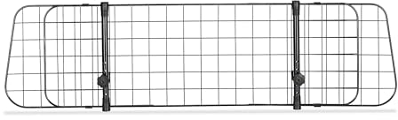 Relaxdays Hundegitter Auto, Trenngitter Universal, verstellbare Breite, Autogitter Maße H x B: 32 x 92-136 cm, schwarz