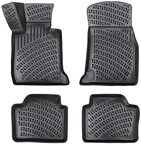 Design 3D Gummimatten Set für BMW 3er F30 2012-2019 | Extra hoher 5cm Rand