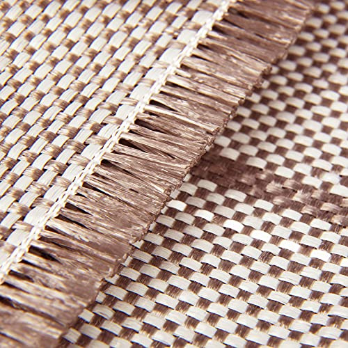 Tappeto per veranda in molte misure - Tappeto per tenda, sottotenda per campeggio - (250x300cm / Marrone) - per esterni, antiscivolo come protezione per erba e prato