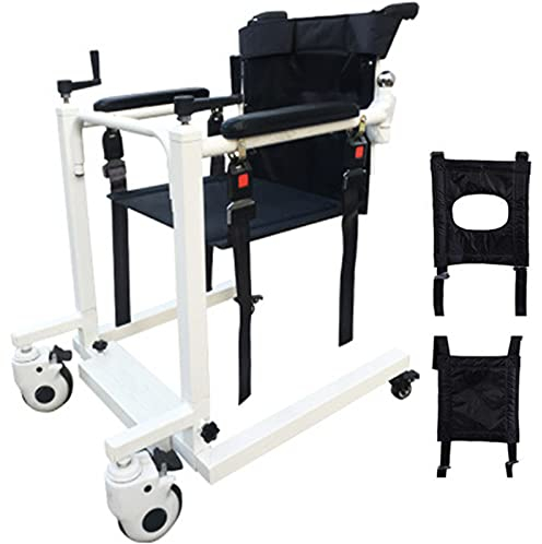 YNITJH Medizinischer Lift-Rollstuhl,Transfer-Aufzug Patienten-Transfer-Lift-Stuhl,Stummes Universalrad,für Behinderte Patients,Maximum Load 330Lbs,B