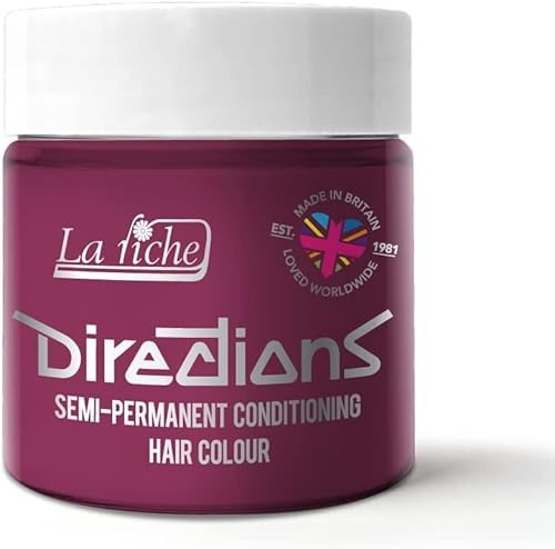 2 x La Riche Directions Semi-Permanent Hair Color Bote de 100 ml (Cerise)