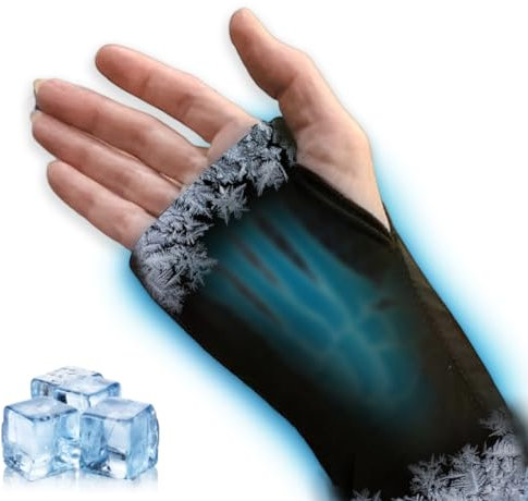 Couleurs Handgelenk-Handschuhe für heiße und kalte Handtherapie, Eis- und Wärmetherapie, schmerzlindernde Fäustlinge, mikrowellen- und gefrierbar, Arthritis, Finger- und Handverletzungen und