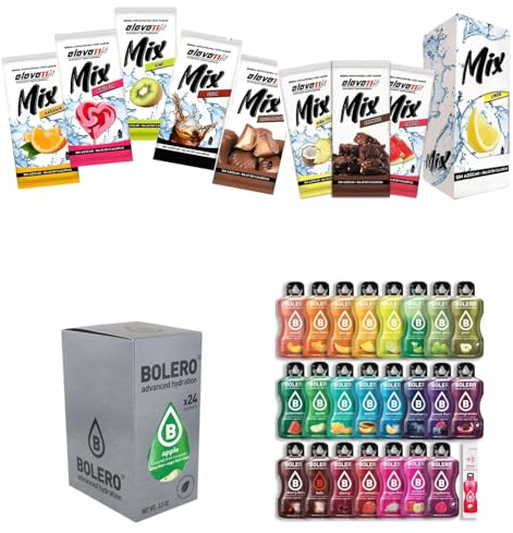 Eleven Fit - Bolero Caja 48 Uds Mix Sabores Variados sin Azúcar - Bebidas Instantáneas Bajas en Calorías, 48 Sobres (Pack 48 Sabores)