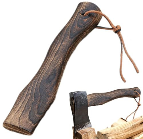 Remplacement de la poignée de hache – Poignée de hachette ergonomique, manche en bois durable pour haches | Camping et randonnée, manche de hachette solide pour couper du bois, manche de hache courte