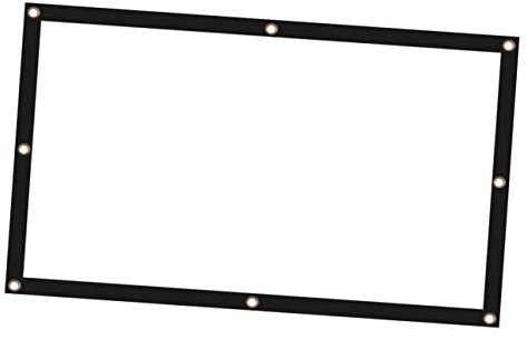 NUOBESTY Pantalla De Proyección 16:9 100 Pulgadas Cortina De Proyector para Cine Casa y Oficinas