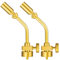 Knoruley 2Pcs Brass Flame Propane Torch Head Gas Welding Torch Head Nozzle Propane Torch Tip Fuel by Propane Cylinder Bottle Easy to Use