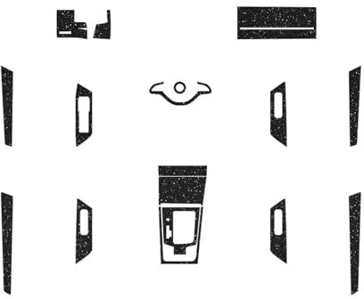 LAINGJINGMEI Adhesivo for Interior de Coche, Panel de Ventana de elevación, calcomanía for Caja de Cambios, película Protectora for salpicadero, Accesorio for Coche(Flash Point Black)