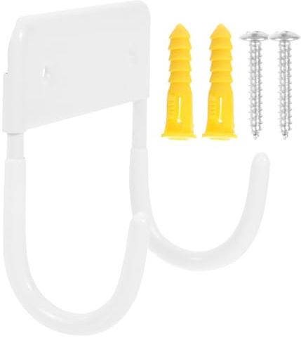 OSALADI Support Mural Blanc pour Table à Repasser et Fer à Repasser Crochet Suspendu Robuste en Fer Étagère de Rangement Pratique Compatible Usage Domestique Gain de Place pour