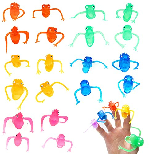 Lot de 20 Marionnettes à Doigts en Forme de Monstres Non Toxiques, Marionnettes À Doigts Mains Douces Marionnette à Petit Animal - Jouet Créatif pour Enfant
