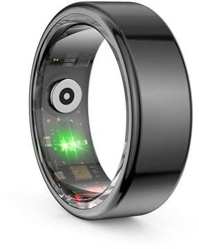 Health Ring Smart Ring, Health Fitness Tracker for Man Women, Support Sleep Monitoring Step Counting, Creative Fashionable Rings for Birthday Christmas Valentines Day