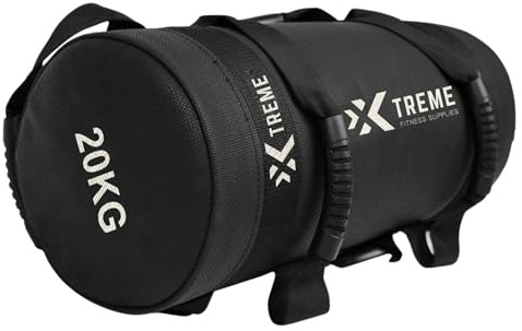 Xtreme Fitness Power Bag 20 kg, Robuster PVC Gewichtssack mit Griffen, Vielseitiger Sandbag für funktionelles Training, CrossFit, Hyrox Workouts, Kraft & Ausdauer
