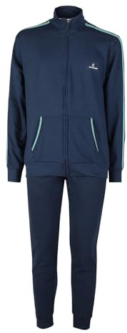 Navigare Tuta da uomo 2 pezzi con zip intera e profili in contrasto colore - taglia x_l