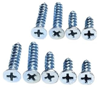 1Best 22pcs M5.5 Phillips Vis à tête fraisée Boulon Vis autotaraudeuses Clou cruciforme Acier au carbone galvanisé(M5.5x38mm)