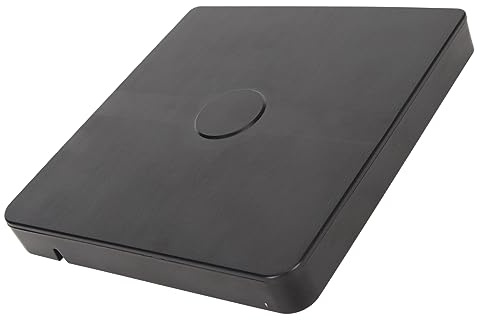 BAFOVY Extern DVD VCD-drivrutin, USB 3.0 Type C Bärbar CD-brännare för Bärbar Dator, Dubbla Gränssnitt, Snabba bränn- och Läshastigheter, Kompatibel med och -system