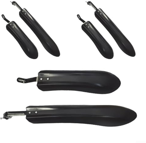 Juego de guardabarros para bicicleta con 3 pares de protectores delanteros y traseros para bicicletas de montaña de 26 pulgadas, diseñado para evitar salpicaduras de barro con material plástico PP