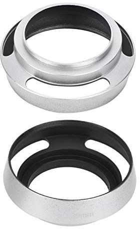 Motljusskydd 2st Ihåligt Ut 39 Mm för Leica Kamera Silver Kontrollera Reflektionen Undvik Omgivande Störningar Ljus Aluminiumlegering Metall Silver Robust Slitstark