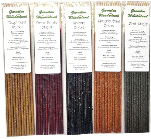 Garnelen Wunderland Shrimp Sticks Set 2 (5x11 Stück) / Futter Garnelen Lollies Stangen