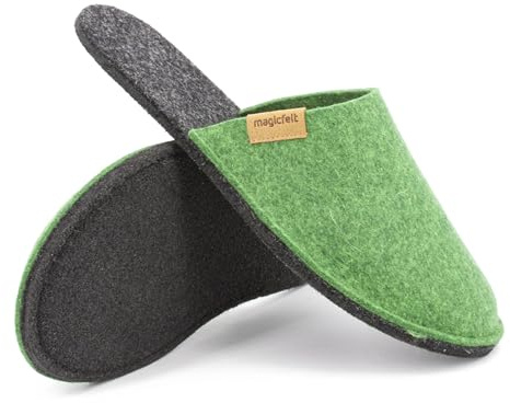 Magicfelt Filttoffel Magic Travel tillverkad av 100 % återvunnen ny ull för kvinnor och män – perfekt för resor och hem