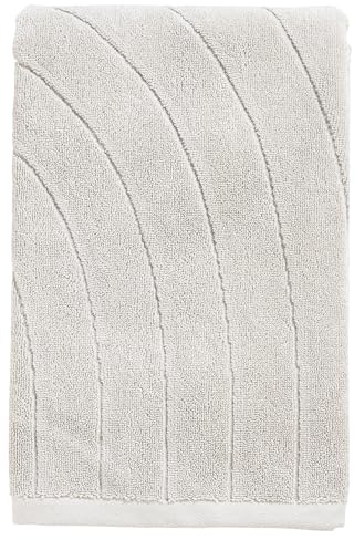 Zone Denmark Time Handtuch, Badehandtuch, Duschtuch aus 100% Baumwolle, 70 x 140 cm, Soft Grey (Grau)