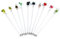 KGDUYC 10 Pezzi Bastoncini per Cocktail, Acrilico Cocktail Agitatori Drink Agitazione Bastoncini Colorati Swizzle Mixing Sticks Plastica Cocktail Swizzle Stirrer 23cm